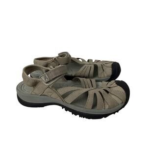 Keen Rose Sandals Womens Size 8 Brindle Shitake Brown Adjustable Strap